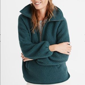 Madewell Polartec® Fleece Half-Zip Jacket Green
